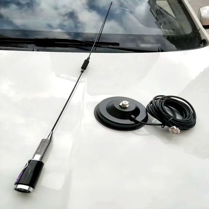 VHF136 174MHz гибкая антенна с пружинным плетением для автомобильного мобильного