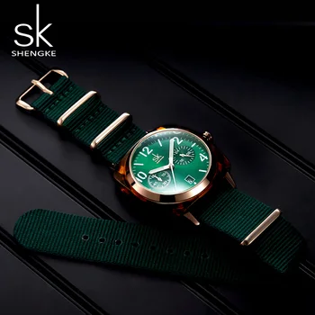 

Women's Watches Quartz Nylon Wristwatch Fashion Ladies Girls Watches Gifts Shengke SK Women Watch Relogio Feminino Montre Femme