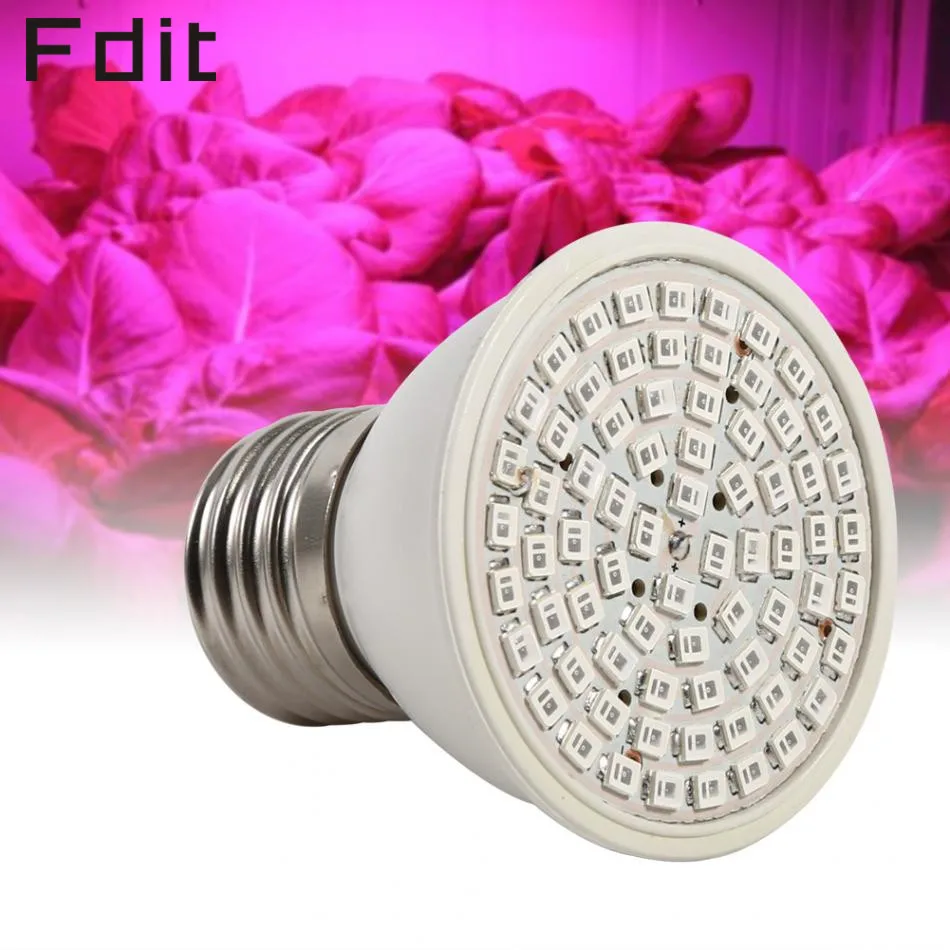 

Full Spectrum LED Grow Light Lamp E27 72 Leds SMD2835 LED Grow Light Bulb Plant Flower Hydroponic Bulb 36W AC220V