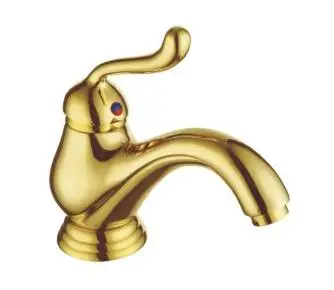 

Contemporary Concise golden sink taps bathroom single handle basin faucet bath washbasin faucet taps