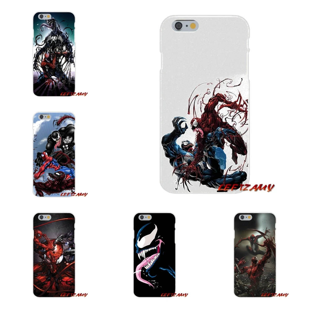 For Samsung Galaxy S3 S4 S5 MINI S6 S7 edge S8 S9 Plus Note 2 3 4 5 8 Carnage Marvel Comics Spider Man Venom Silicone Shell Case | Мобильные