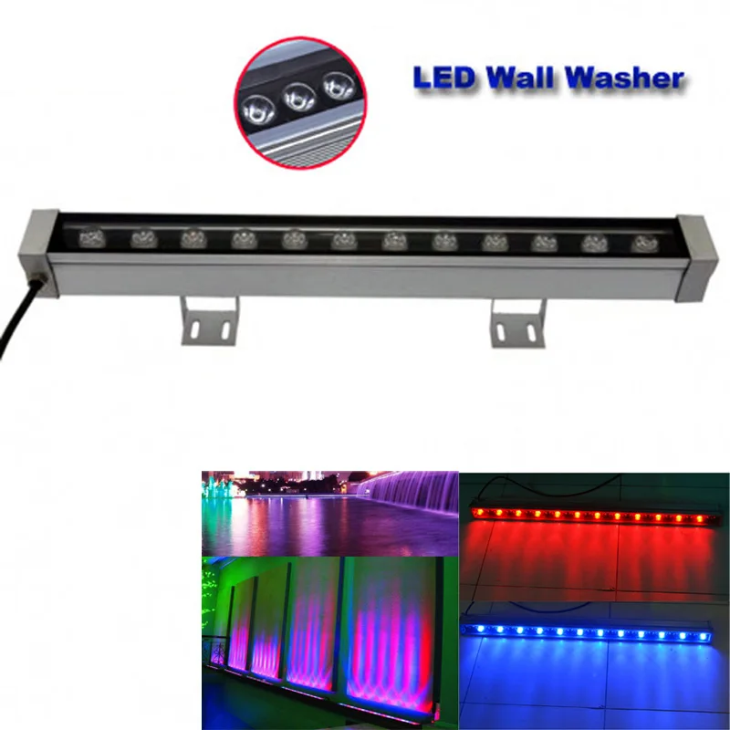 

10pcs/lot 12W LED wall washer lights,RGB and single color Led outdoor light, DC12V,IP65 waterproof 0.5M length