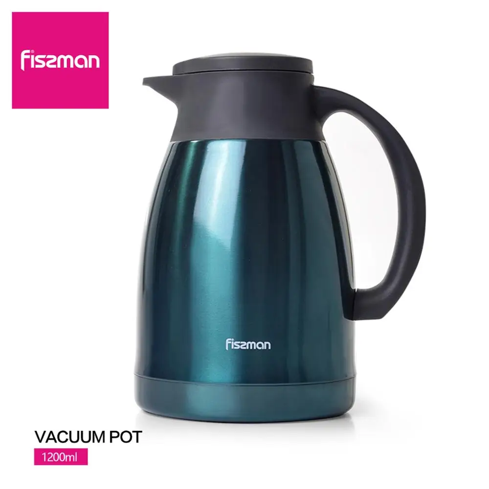 

FISSMAN 1200ML Vacuum Coffee Pot Double Wall Stainless Steel Thermos Portable Insulated Water Bottle