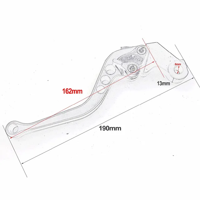 Para msx125 motocicleta scooter alavanca de embreagem do freio longo ajustável moto alumínio para grom cbr250r cbr300r fa cbr500r 2