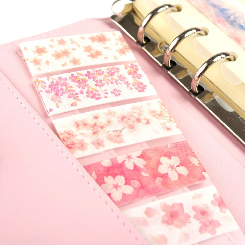

Pink cherry blossom Washi Tape Kawaii Decorative Adhesive Tape Cute DIY Scrapbooking Masking Tape School Office Supply