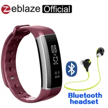 Zeblaze zeband плюс монитор сердечного ритма мультиспорт записи управления фитнес-трекер как для iOS и Android