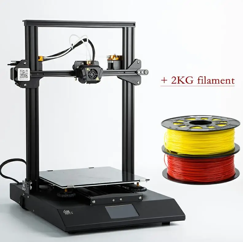 Предпродажа; CR-X 3D-принтеры DIY KIT 4,3 Сенсорный экран двухцветная насадка большой размер принтера двойной вентилятор Creality 3d CR-X n весом более 2 кг нити - Цвет: Add 2KG filament