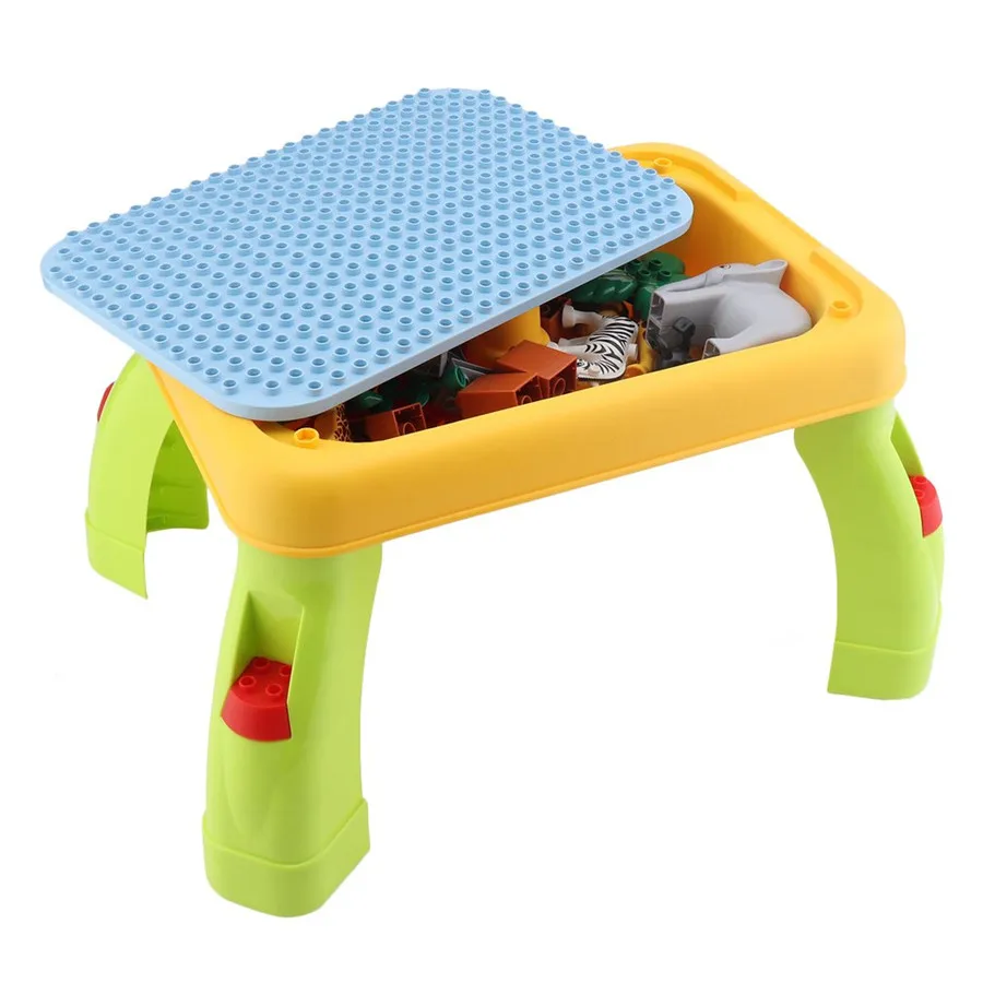DIY Ball Track Bricks Kids Toys Building Blocks Storage Table DIY Ball Track Bricks Kids Toys Building Blocks Storage Table