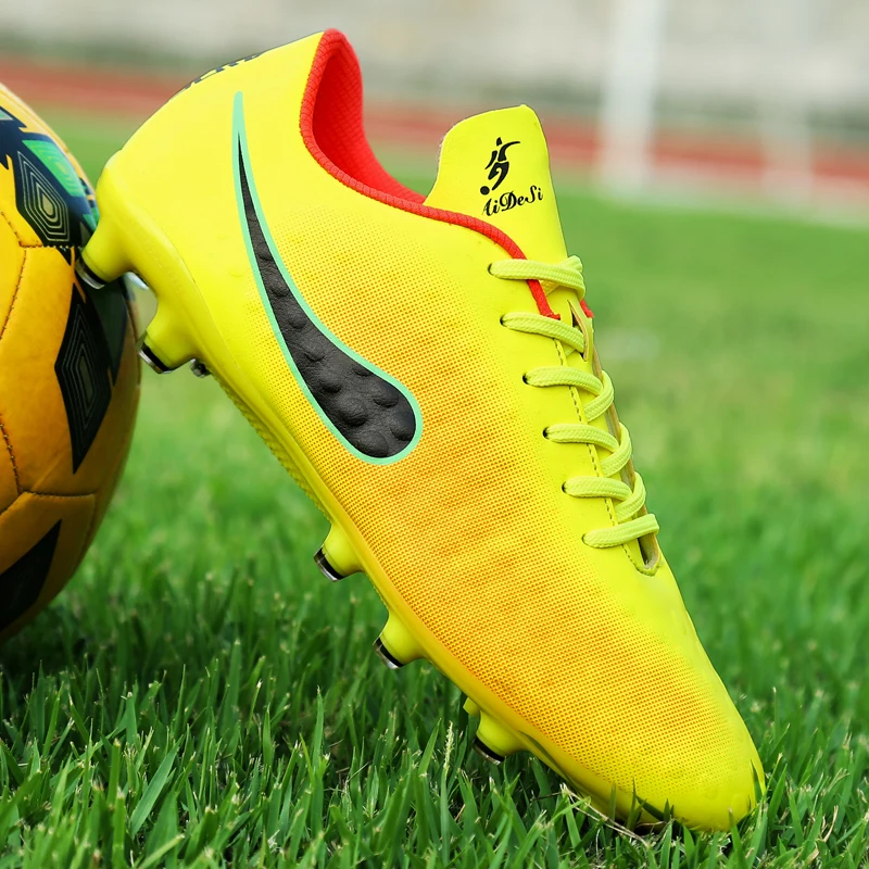 

Original Men Football Boots Cleats Training Long Spikes Kids Phantom Vison Sneaker Sport Boys ACCELERATOR Superfly Soccer Shoes