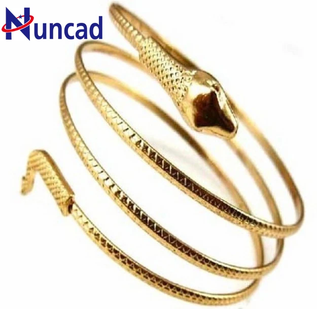 

1 Piece Punk Fashion Coiled Snake Spiral Upper Arm Cuff Armlet Armband Bangle Bracelet Women/Men Jewelry Party Barcelets NYBR17