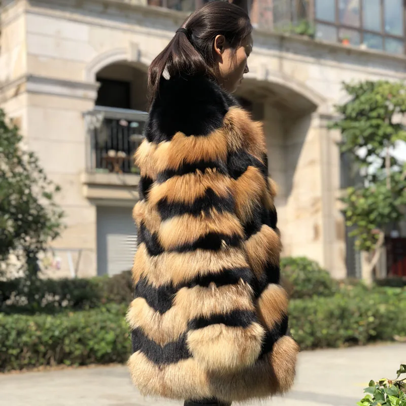 Lokar Lâche De Mode Femelle Nature D'hiver Veste Véritable Fandy Fourrure Manteaux Des Femmes Fourrures Manteau Pardessus Réel Rfc024 Renard uPZOikXT