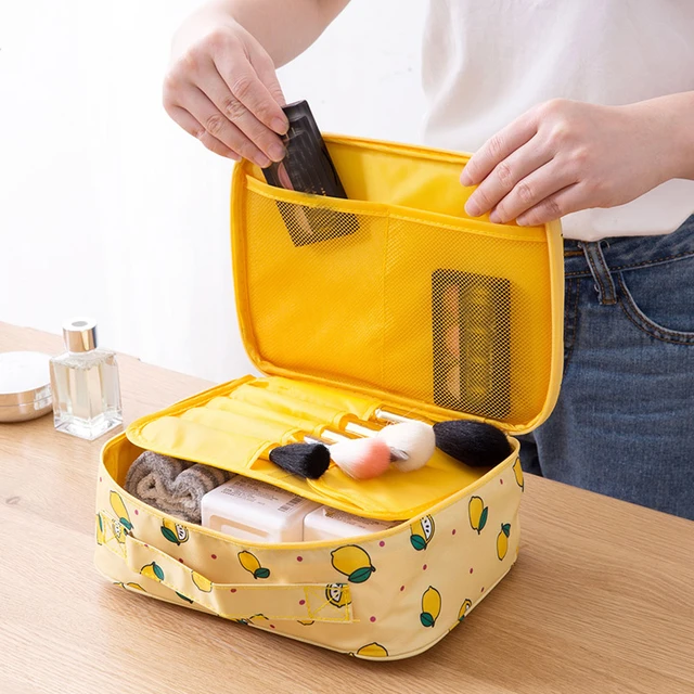 New Transparent Makeup Bag Travel Toiletry Bag Portable Waterproof Portable  Large Capacity Simple High Appearance Level Storage