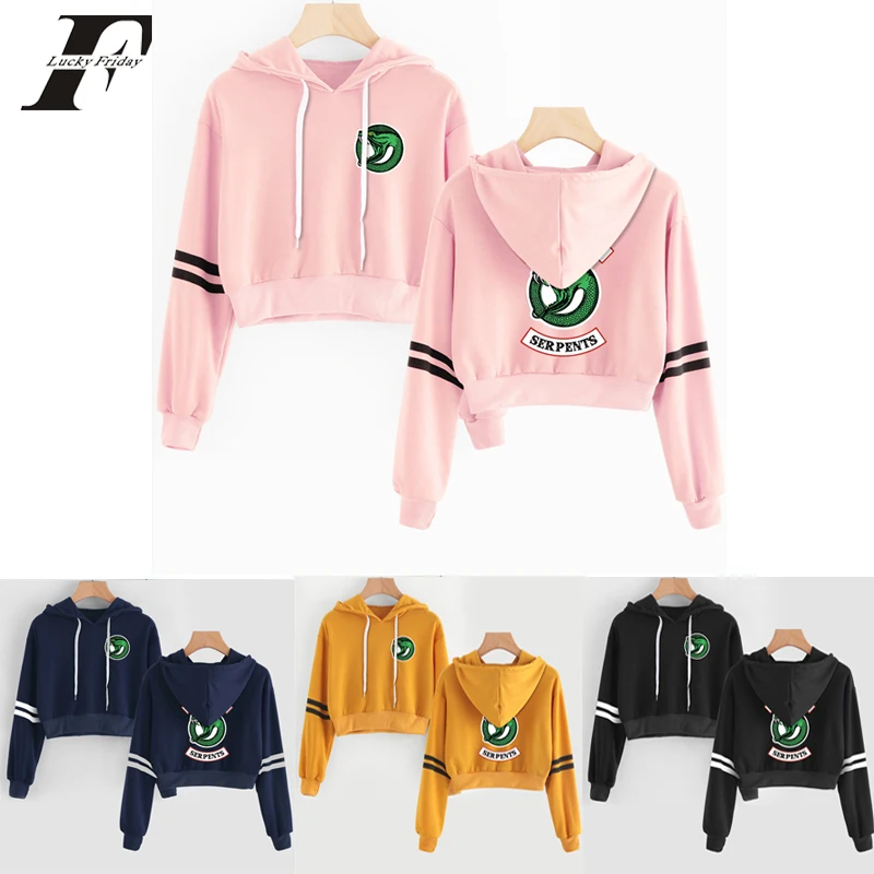 2019 Свитшот RIVERDALE толстовка женский и мужской пикантный укороченный топ толстовки