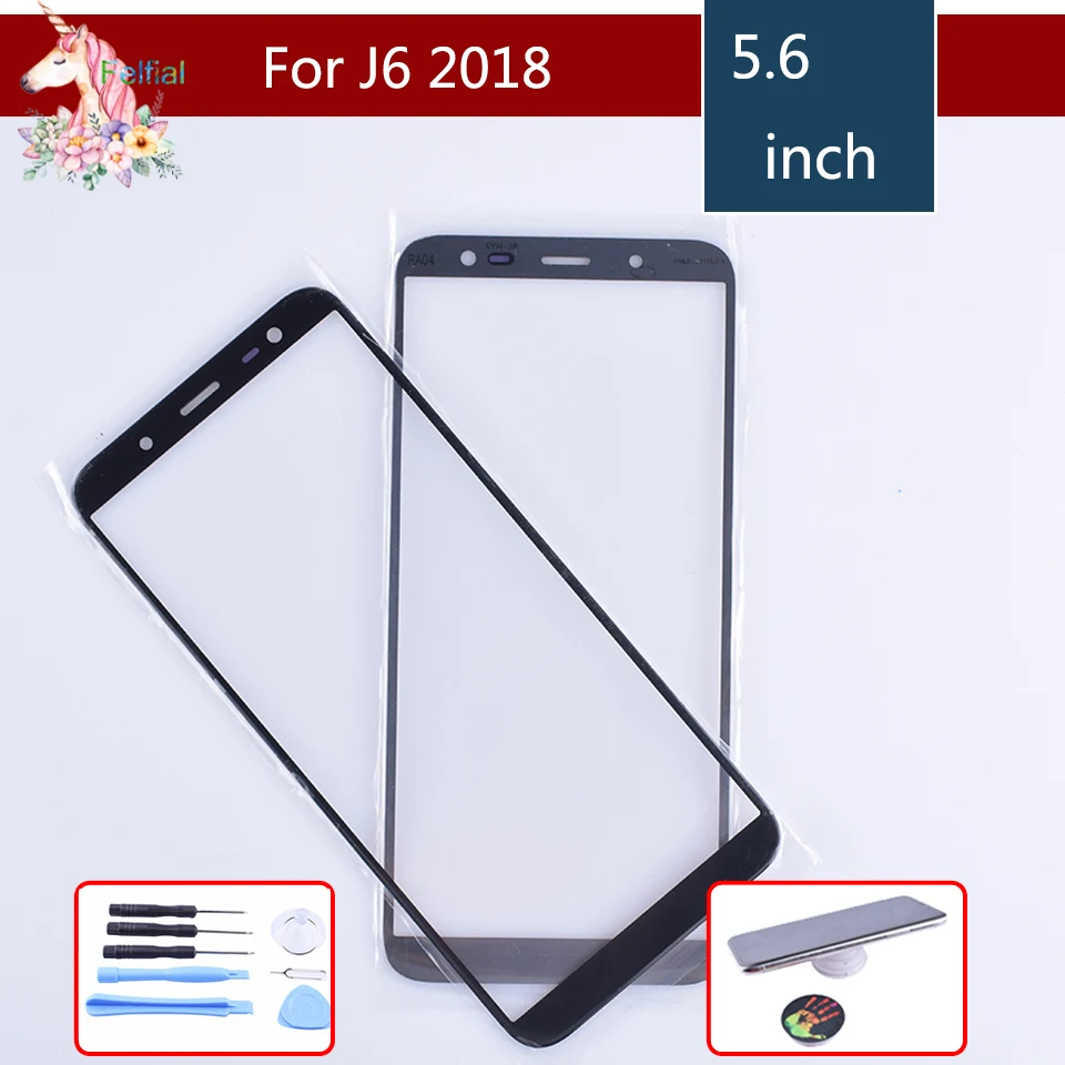 

For Samsung Galaxy J6 2018 J600 J600F SM-J600F/DS SM-J600G/DS Touch Screen Front Outer Glass TouchScreen Lens j6 LCD Front