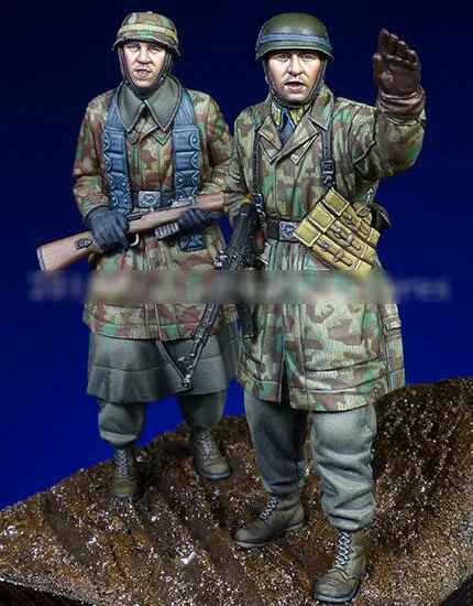 

1/35 Resin Figure WWII Soldier Style II 2pcs/set Model Kits