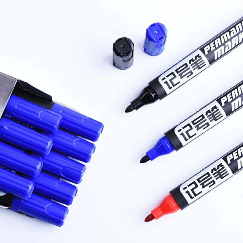 4 мм быстросохнущие маркерные ручки водонепроницаемые чернила перманентные офисные пишущие инструменты