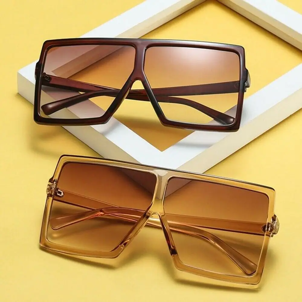 Женские крупные солнцезащитные очки ретро брендовые дизайнерские градиентные солнцезащитные очки Мужские Винтажные Солнцезащитные очки в крупной оправе