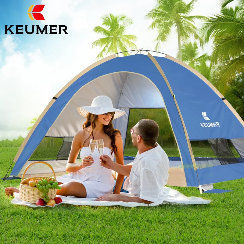 

[KEUMER] Outdoor Automatic Tent /2-3 People/Pop-Up/Sunscreen/Beach/Camping