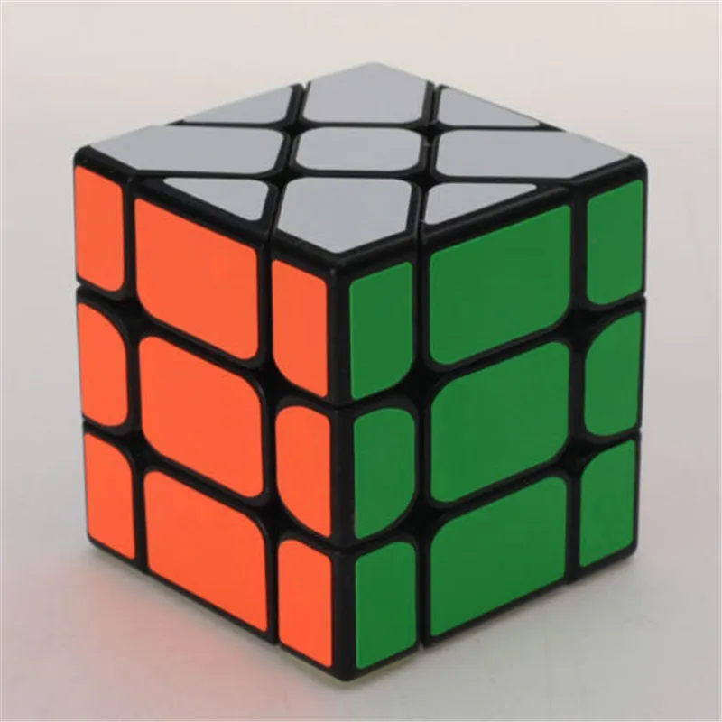 YJ 3x3x3 Skew волшебный куб головоломка развитие интеллекта черный край быстрый