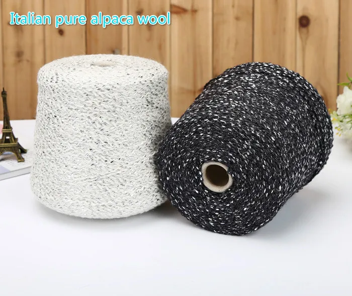 

400g Dia.3mm 100%wool +nylon Silver line Wavy Yarn Hand-Knitted Colorful Knitting Scores Wool Yarn Crochet Thread Free Ship