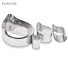 Lychee Life-moules de coupe en argile polymère en acier inoxydable, 7 pièces/ensemble européen, pétales de fleurs en spirale, outils argile pour travaux pratiques ► Photo 3/6