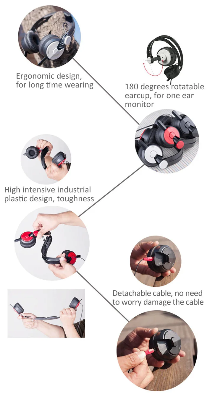 Superlux HD562 полный спектр мониторинга DJ наушники Портативный Музыка шумоизоляция закрытого типа гарнитура HD 562