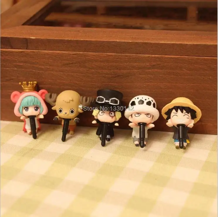 5 ピース アニメ ワンピース ルフ 1 5 2 で アンチ ダスト プラグ イヤ ホン ジャック プラグ用携帯電話 Earphone Mic Plug Laptopearphone Tv Aliexpress