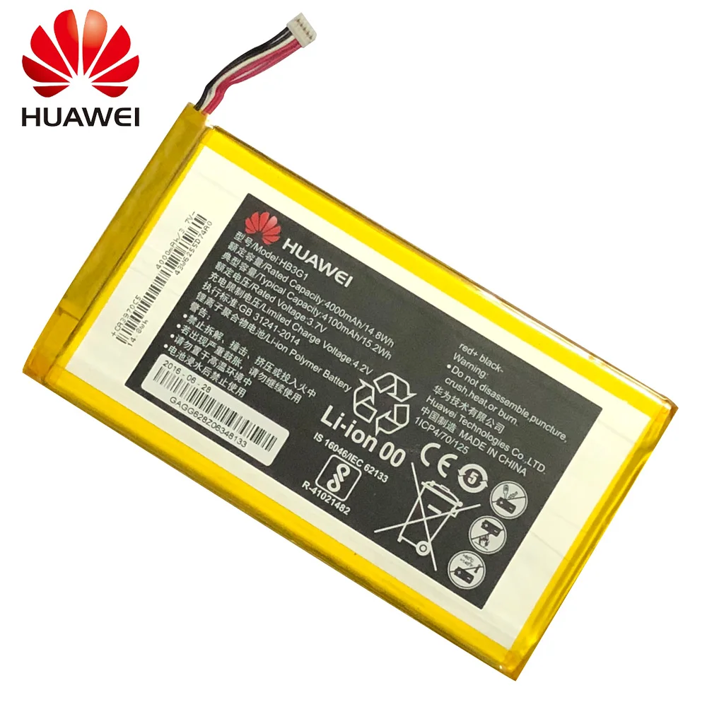 

Original huawei HB3G1/HB3G1H Battery 4000mAh For Huawei Huawei MediaPad 7 Lite S7-301U 301W 302 303 701 931 Li-ion 4000mAh