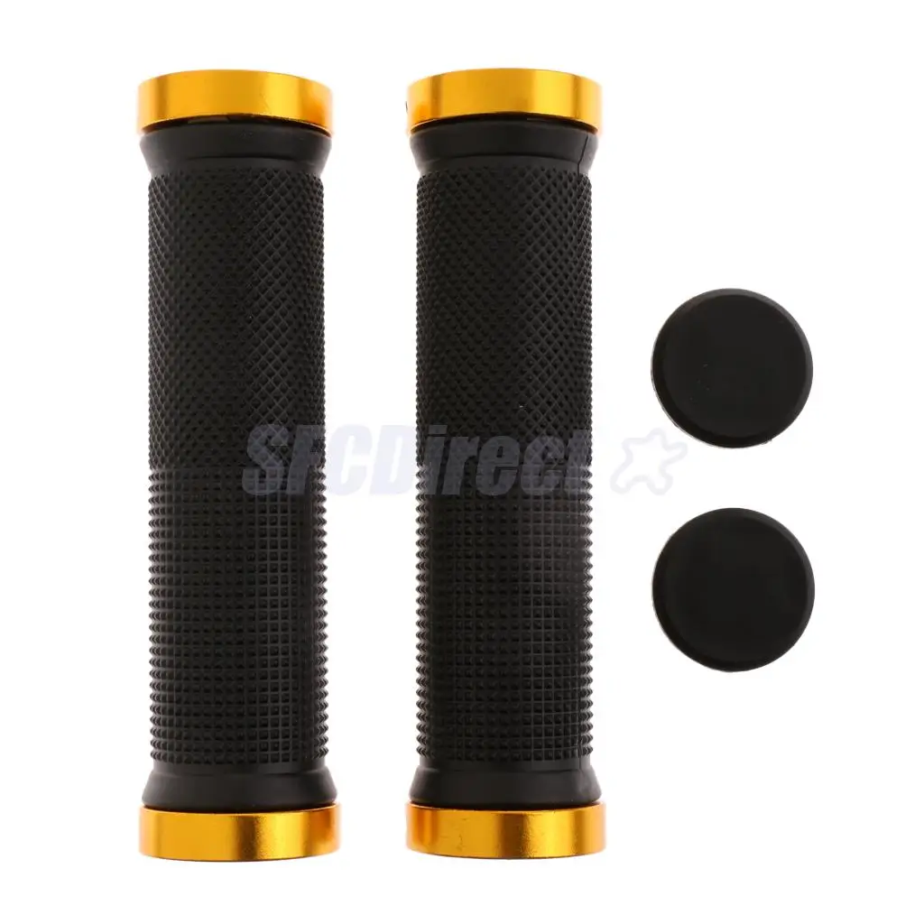 1 Pair Handlebar Grips Bicycle MTB BMX Road Mountain Bike Handle Double Lock on Stainless Steel Bike Handlebar Hand Cover
