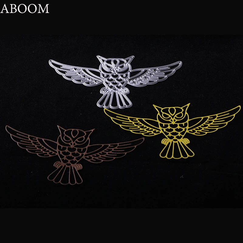 

ABOOM New 1PC Night Owl Metal Cutting Dies For Scrapbooking Cutting DIY Cards Decoration Embossing Folder Dies Cuts Template