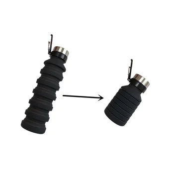 

Food Grade 500ML Silicone Collapsible Water Bottles Travel Folding Cars Portable Kettle My Foldable Drink Bottle FDA Free