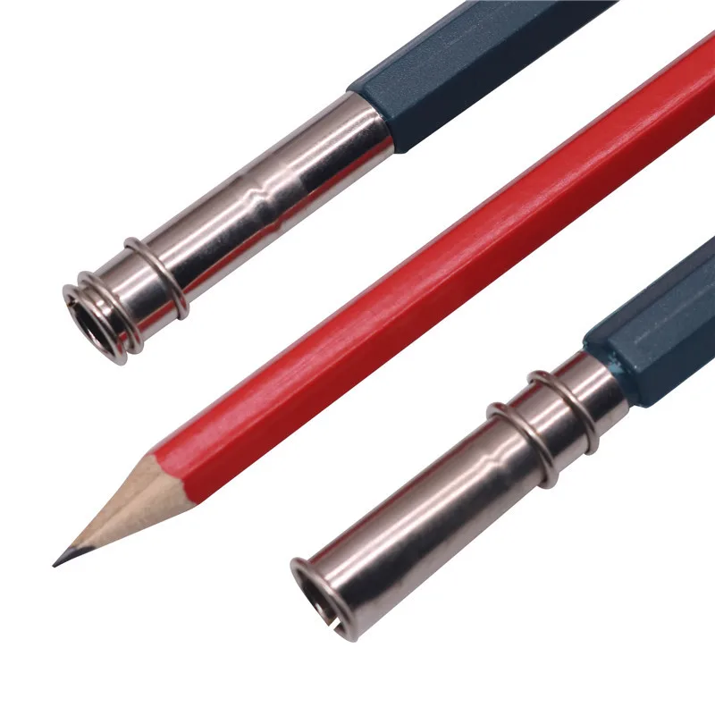 2 pcs Adjustable Pencil Extender Pencil Extension Tool School Office Student Children Double