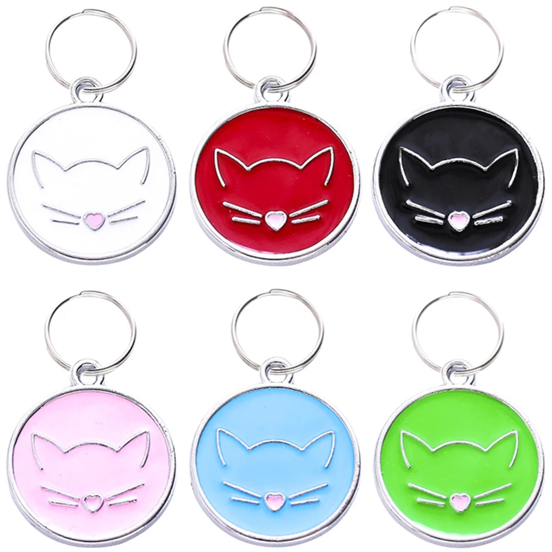 

Personalized Pet Collar Free Engraved Name Tel ID Tags Customized Pet Necklace for Cats Dog Tag kitten Accessories 45