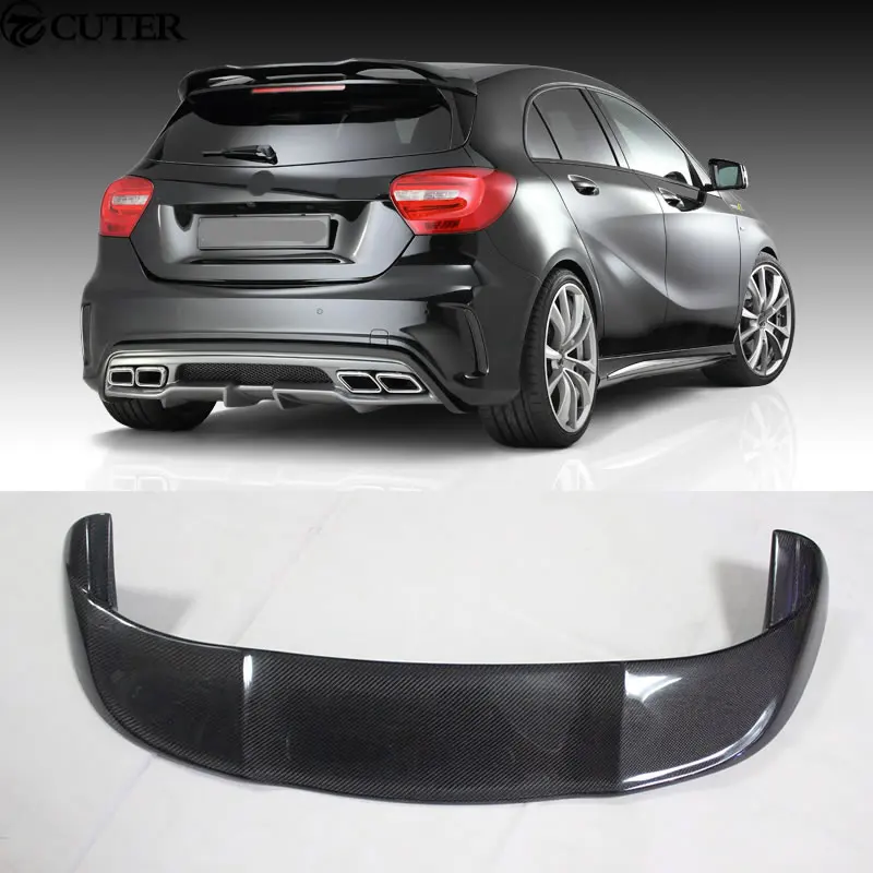 

W176 A250 A180 A200 A45 Carbon Fiber Auto Rear Roof Spoiler Wing for Benz W176 A260 A45 PIECHA style 2013