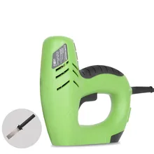 F15 ед штапельного 2 в 1 обрамление Такер-Электрические ногтей степлера Скоби 220 V электроинструменты Электрический скобозабивной пистолет с 600 штук ногти