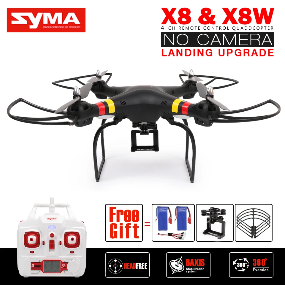Syma X8 X8W X8G X8HW X8HG RC Drone NO Camera 2 4G 4CH 6Axis Landing Upgrade