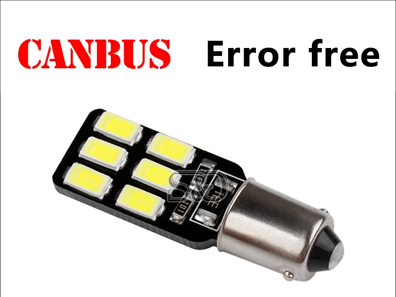 2 шт. BA9S светодиодная лампа Canbus T4W Светодиодная H6W 12 5630 SMD автомобильное освещение