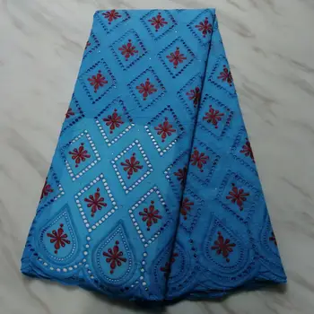 

2019 High Quality Nigeria Lace Fabric Latest Stones Mesh African Net Lace Fabric Swiss Volie Cotton Lace Fabric (7-19