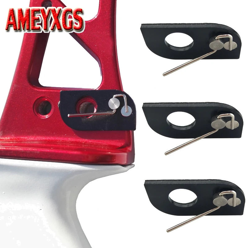 1pc Archery Stainless Steel Arrow Rest Black RH/LH Recurve Bow