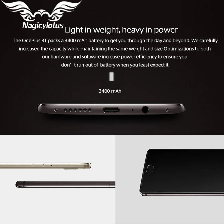 One plus 3T 6GB RAM 64GB / 128GB ROM EU Version OnePlus 3T A3003 4G LTE Mobile Phone 5.5\
