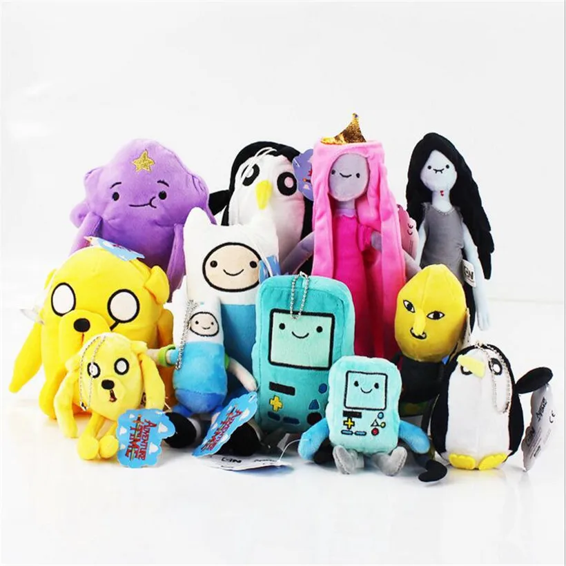 Kawaii 13 Styles 14 33cm Adventure Time Anime Plush Toys Finn Lumpy Space Princess Lady Rainicorn