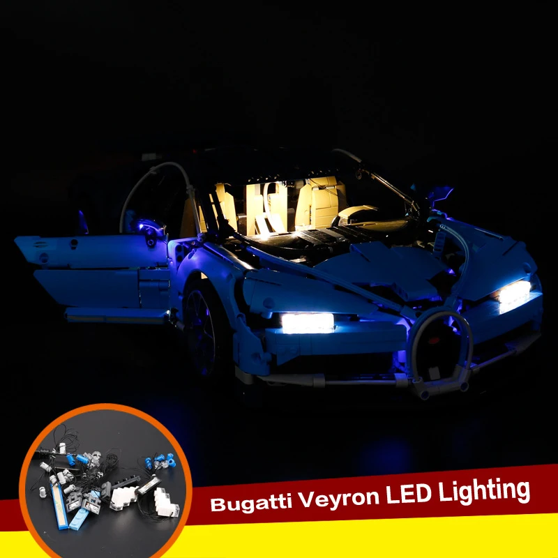Technic 42083 совместимый с 20086 Creator серии Bugatti блоки светодиодный комплект освещения