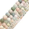 4mm 6mm 8mm 10mm Natural Matte Morganite Agates Tiger Eye Stone Round Beads for Jewelry Making Diy Bracelet 15'' ► Photo 3/6