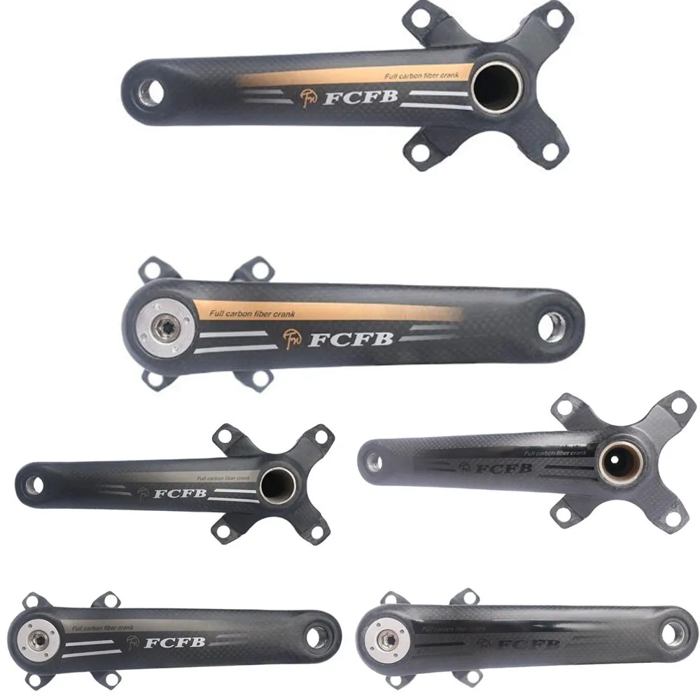 2017 FCFB carbon crank ,mountain bike bicycles 4 Claw MTB bike crankset lenght 170mm 175mm BCD104mm 64mm gold gray black 2017 FCFB carbon crank ,mountain bike bicycles 4 Claw MTB bike crankset lenght 170mm 175mm BCD104mm 64mm gold gray black
