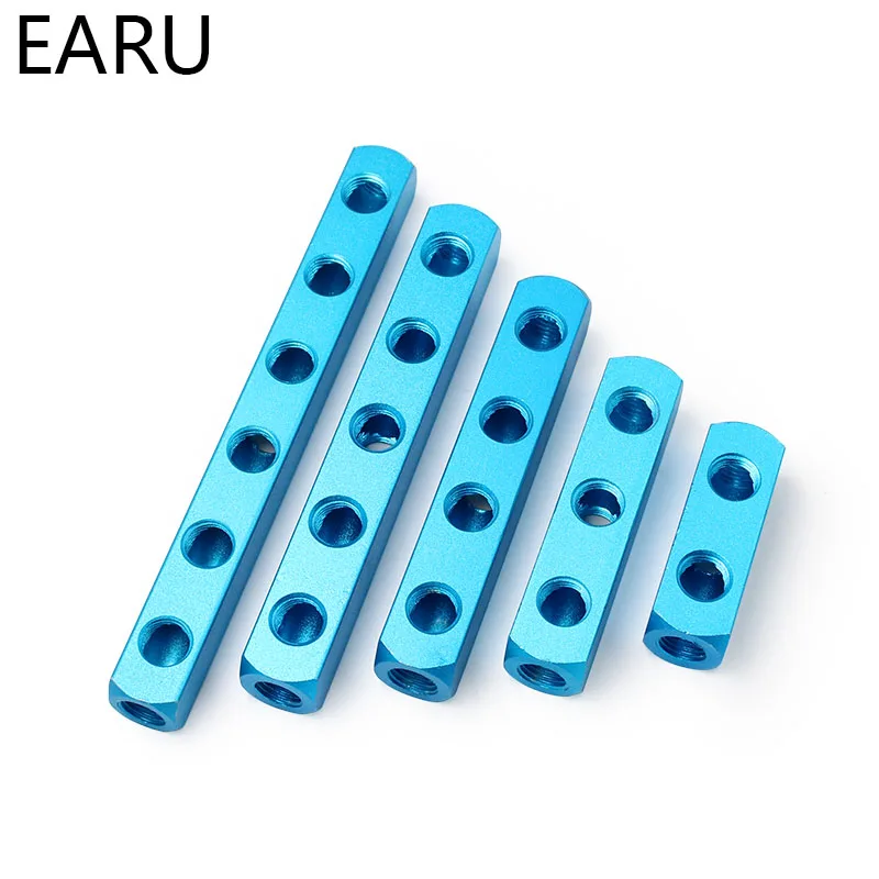 

1 pcs Aluminum Manifold Block Splitter Thread 1/4'' 2 3 4 5 Way Pneumatic Quick Connector