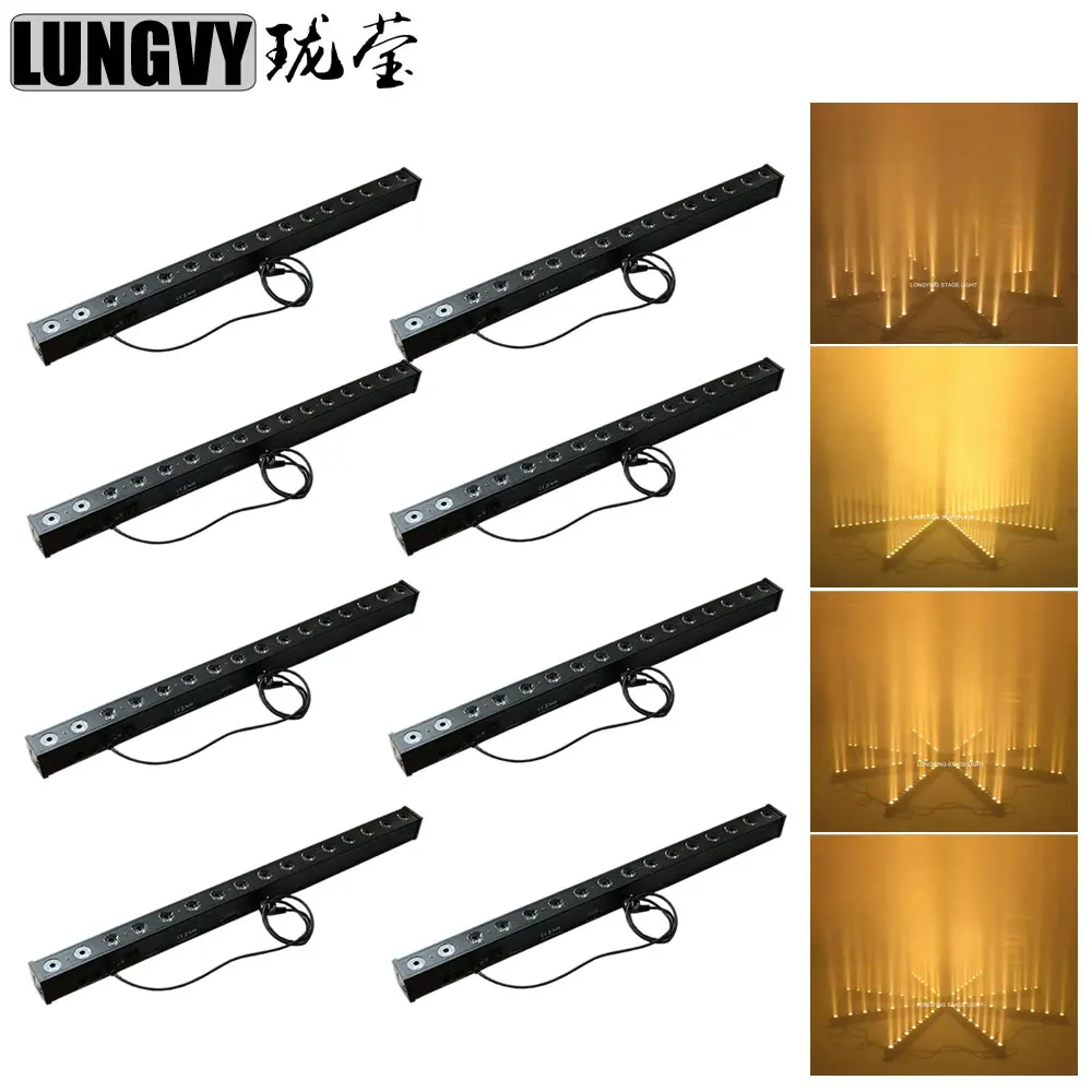 

Free Shipping 8pcs/Lot 16x3w Yellow Color Cree LED Wall Wash Light Washer Led Indoor Stage Lighting