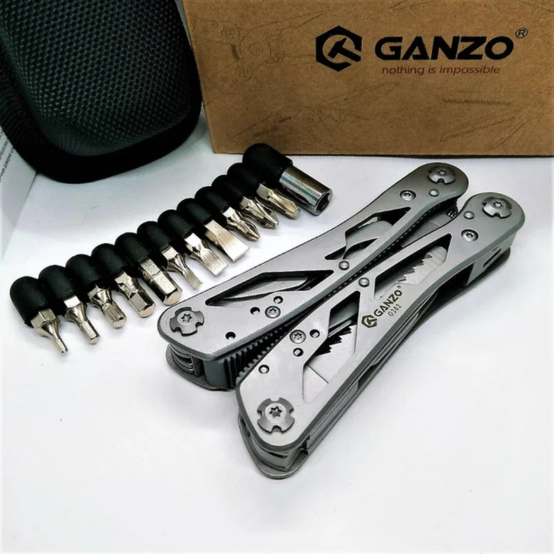 Ganzo 26 в 1 из нержавеющей стали длинный нос EDC G202 складные многофункциональные плоскогубцы инструмент портативный нож Ручные Инструменты Наборы складные инструменты