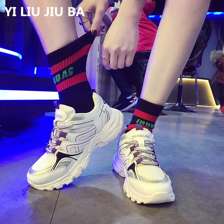 

women Casual Comfort Trainers Shoes new Spring women Lace-Up Breathable Mesh Sole Light Outdoor Walking running Shoes mujer *149