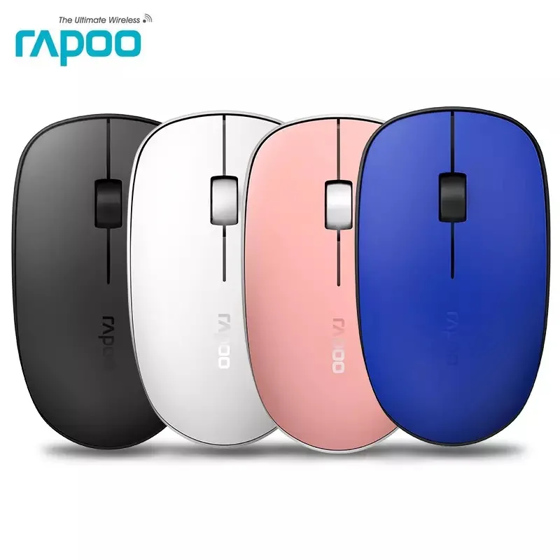 Rapoo M200, которые поддерживают несколько режимов бесшумный Беспроводной Мышь с 1300 Точек на дюйм Bluetooth 3,0/4,0 RF 2,4 GHz для три для подключения к устройствам