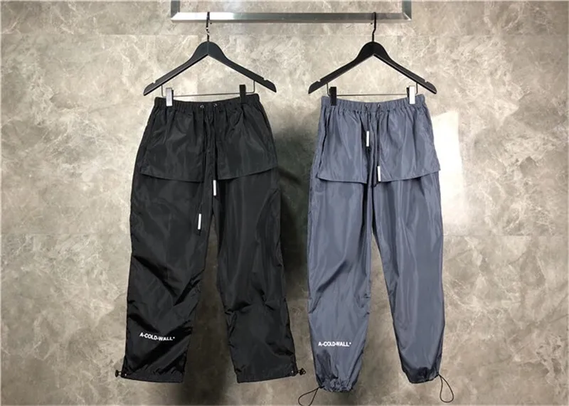 Acw A Cold Wall Pants Men Women 1 1 Best Quality Trousers 2019 New Casual Hip Hop Streetwear Sweatpants A Cold Wall Casual Pants Aliexpress